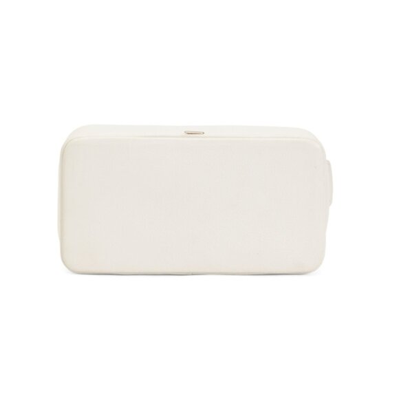 LATICO White Leather Yves Convertible Belt Bag Clutch